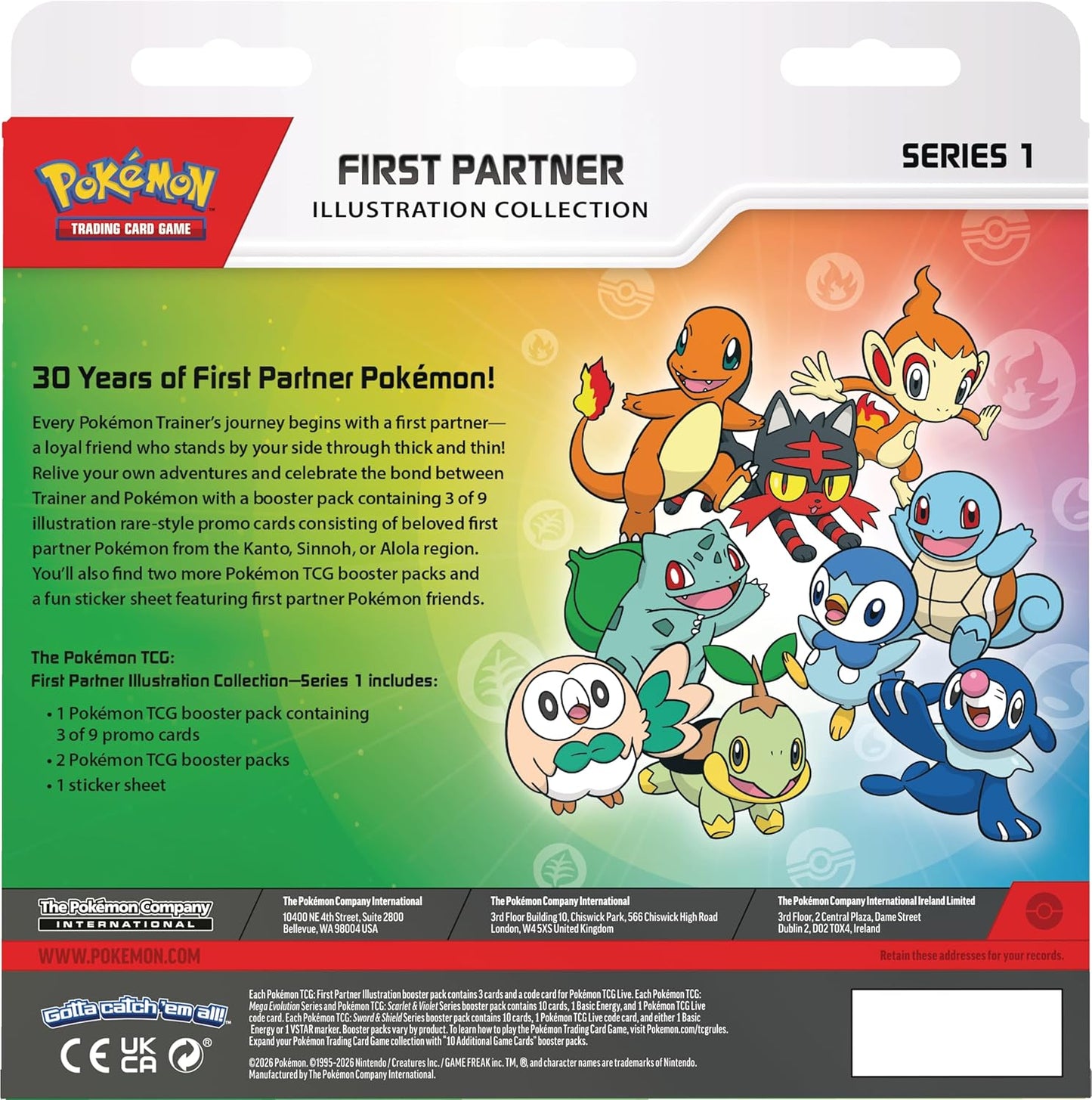 Pokémon First Partner Illustration Collection Series 1