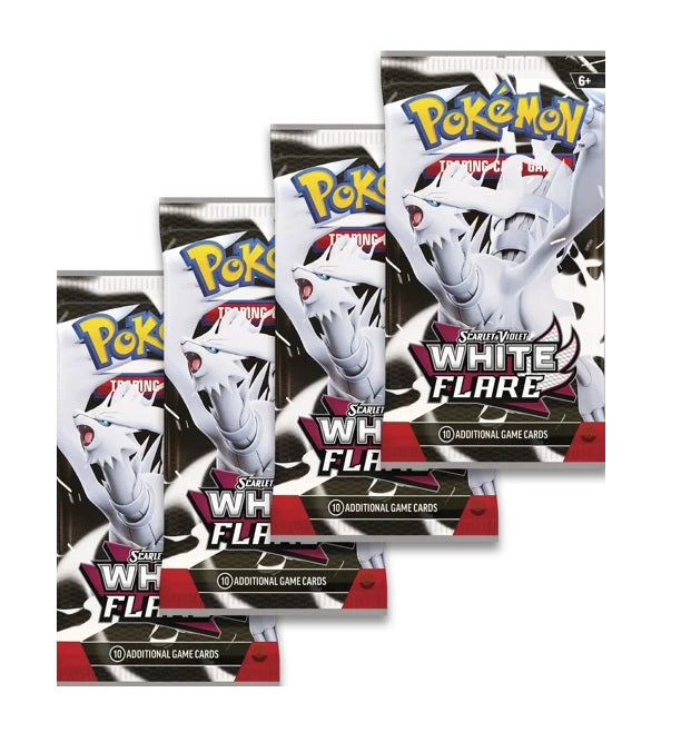 Pokémon White Flare Booster Packs x4