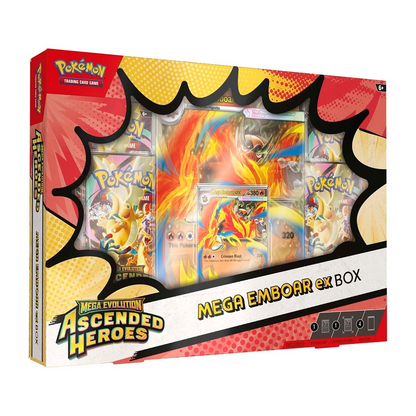 Pokémon Ascended Heroes Mega Emboar ex Box