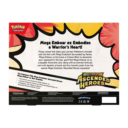 Pokémon Ascended Heroes Mega Emboar ex Box
