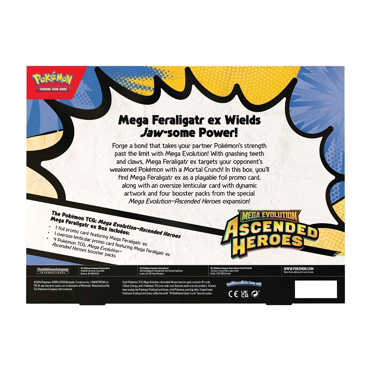 Pokémon Ascended Heroes Mega Feraligatr ex Box