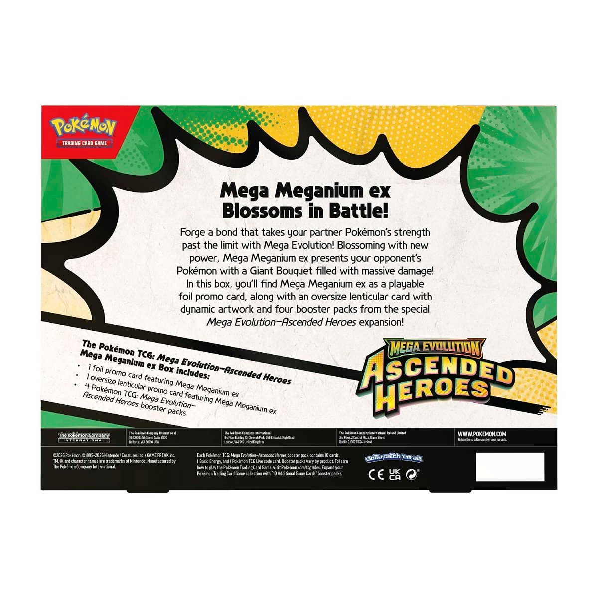Pokémon Ascended Heroes Mega Meganium ex Box