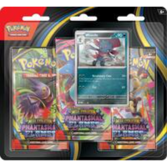 Pokémon Phantasmal Flames 3 Pack Blister [Weavile]