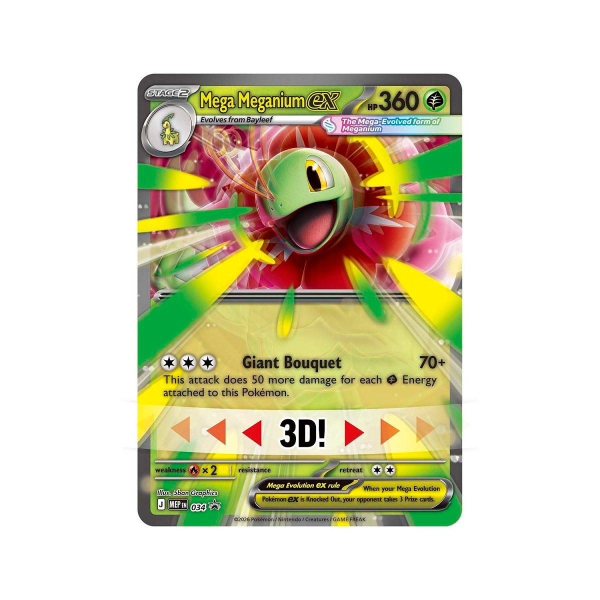 Pokémon Ascended Heroes Mega Meganium ex Box