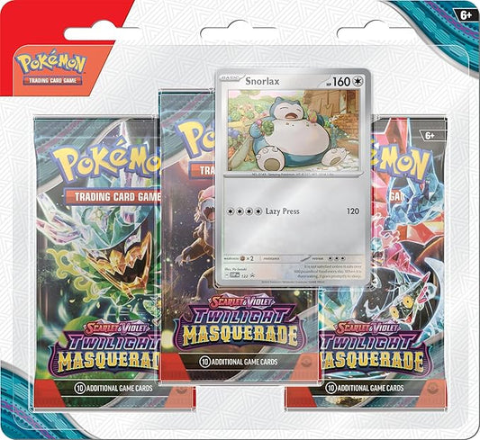 Pokémon Twilight Masquerade 3 Pack Blister [Snorlax]