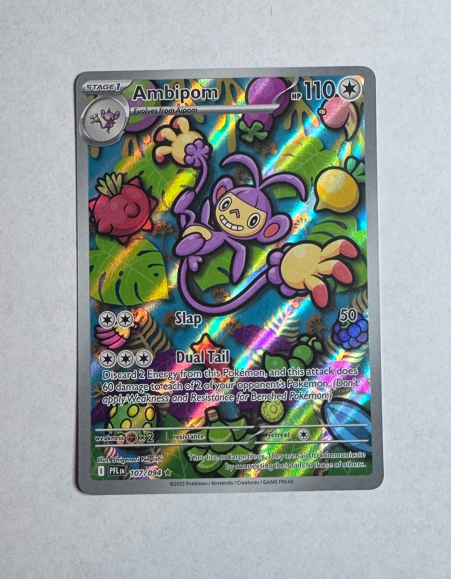 Pokémon Phantasmal Flames Ambipom - 107/094