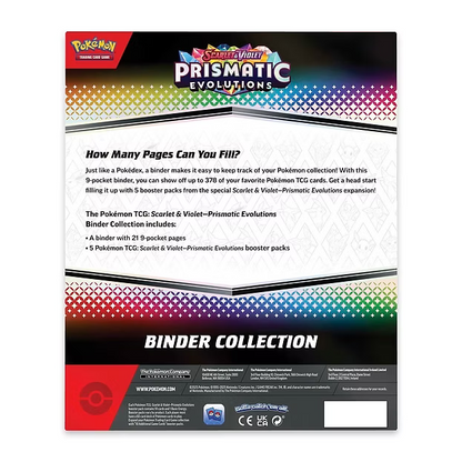 Pokémon Prismatic Evolutions Binder Collection