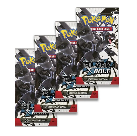 Pokémon Black Bolt Booster Packs x4